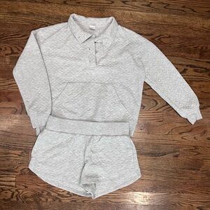 Quilted 2 piece lounge set